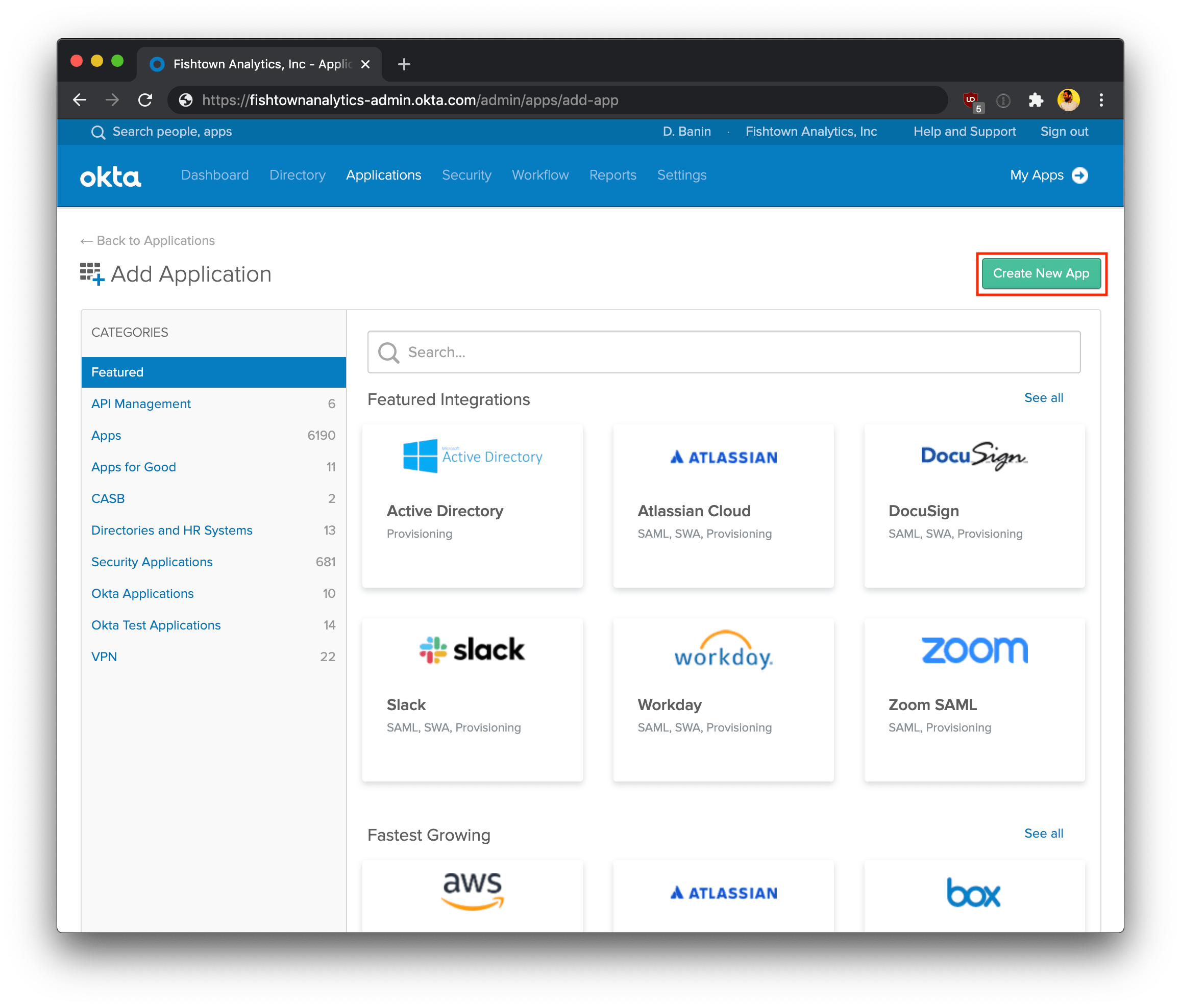 Create a new app Create a new app